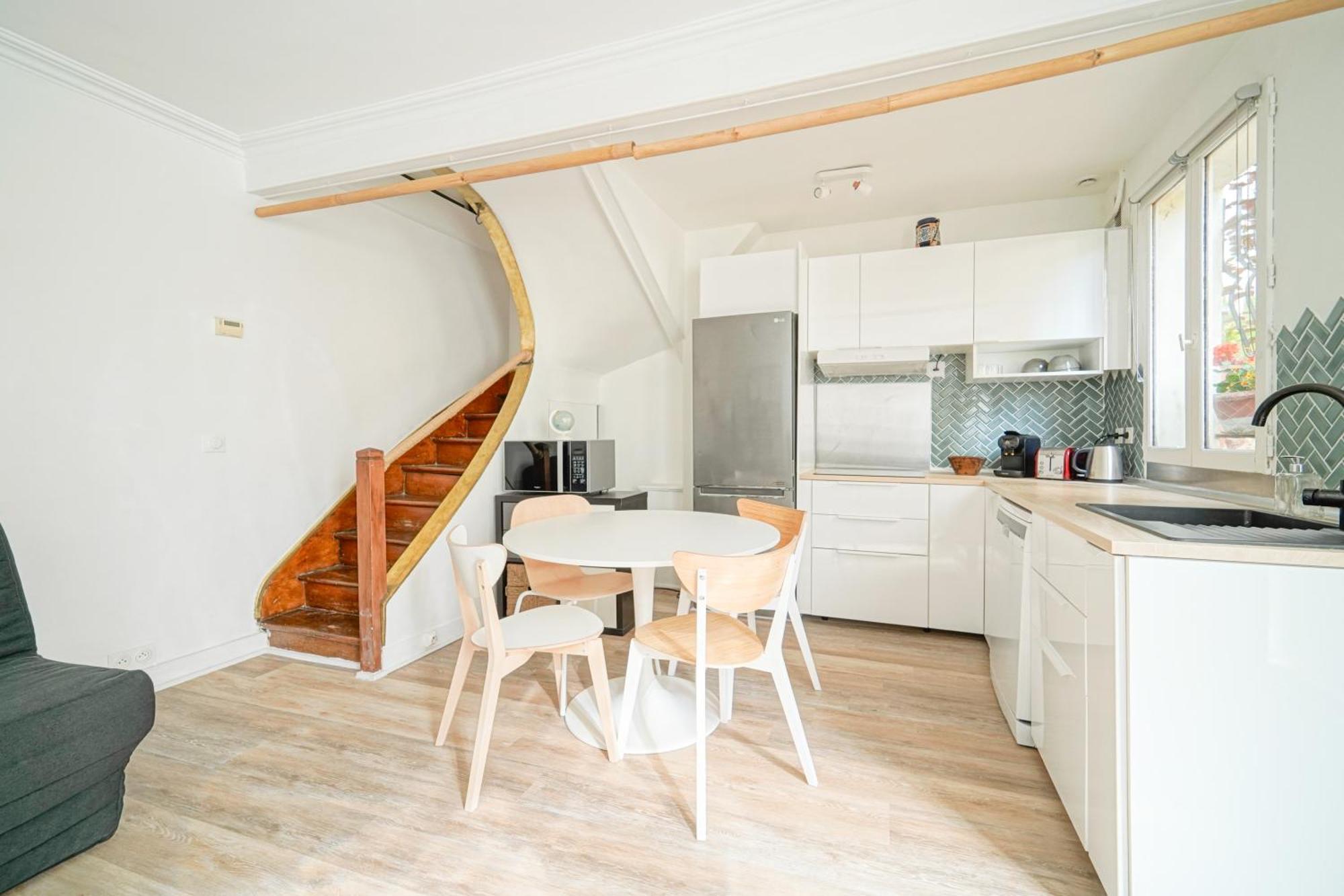 Appartement Ideal Famille, En Duplex Et Au Calme, Au Pied Du Metro 